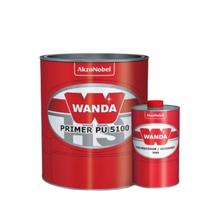 Kit Primer PU 5100 HS Cinza Médio 750ml + Endurecedor 3093 150ml - Uso Automotivo