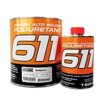 Kit Primer PU Branco 611 HS 750ml + Endurecedor 150ml - MAXI RUBBER Kit Primer PU Branco 611 HS 750ml + Endurecedor 150ml - MAXI RUBBER