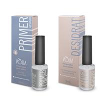 Kit Primer Sem Ácido Preparador Proteção + Desidratador Vòlia Manicure Pedicure