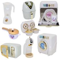 Kit Princesa Cozinha Eletro Louça Panela Fogão Máquina 15pç