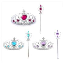 Kit Princesa/Rainha (Varinha + Coroa) Fantasia Halloween Kit Princesa/Rainha (Varinha + Coroa) Fantasia Halloween