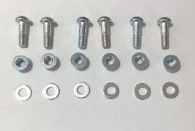 Kit prisioneiro coroa + porca (kit 6 pcs)nxr125/150/xr250