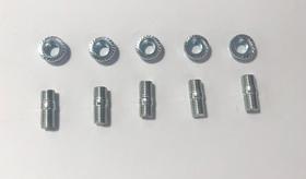Kit prisioneiro coroa + porca (kit com 5 pcs) cbx250/cb300 Kit prisioneiro coroa + porca (kit com 5 pcs) cbx250/cb300
