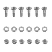 Kit prisioneiro coroa + porca (kit com 6 pcs) nx400/xre300