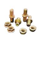 Kit Prisioneiro Parafuso Coroa CG125 Fan Titan Today ML125 Turuna125 1977 a 2008 com porca