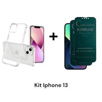 Kit Privacidade Com 2UN Películas Anti Espião 9D Fosca + 1UN Capa Capinha Anti Impacto Transparente Para Iphone 13 Kit Privacidade Com 2UN Películas Anti Espião 9D Fosca + 1UN Capa Capinha Anti Impacto Transparente Para Iphone 13