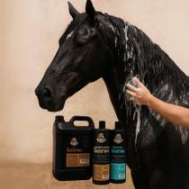 Kit Prizer Horse Shampoo 5 L Condicionador Leave in 1 Litro Limpeza Hidratação Brilho Equinos