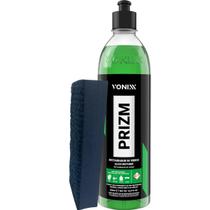 Kit Prizm Restaurador Em Vidros Removedor De Marcas De Agua Vonixx 500ml Taco Carpete Descontaminante De Vidros Removedor