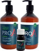 Kit Pro A Theros Therapy Crescimento Antiqueda Monovin A B5 Tea Tree