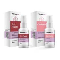 Kit Pró Figado + Cardioplus Cães Gatos Terapia Homeopet 30ml