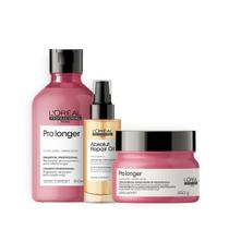 Kit Pro Longer Sh 300ml + Masc 250ml + Óleo 90ml