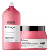 Kit Pro Longer Shampoo 1,5L e Máscara 500ml - L'Oréal Kit Pro Longer Shampoo 1,5L e Máscara 500ml - L'Oréal