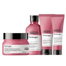 Kit Pro Longer Shampoo, Cond, Máscara e Leave-in - L'Oréal