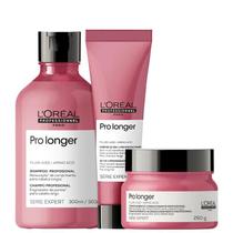 Kit Pro Longer Shampoo, Máscara e Leave-in 150ml - L'Oréal Kit Pro Longer Shampoo, Máscara e Leave-in 150ml - L'Oréal