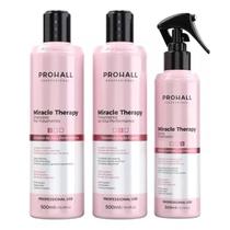 Kit Pro Reestruturação Capilar Organic Miracle Therapy Liss Prohall Alinhamento Redutor de Volume 1300kg Kit Pro Reestruturação Capilar Organic Miracle Therapy Liss Prohall Alinhamento Redutor de Volume 1300kg