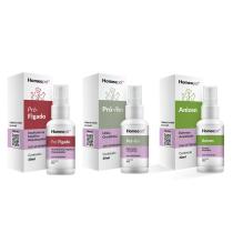 Kit Pró Rim + Pró Fígado + Anizen Cães Gatos Homeopet 30ml