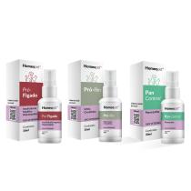 Kit Pró Rim + Pró Fígado + Pan Control Cães Homeopet 30ml