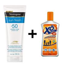 Kit pro solar neutrogena fps50 200ml + repelente xó 200ml spray