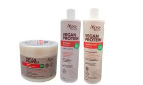 Kit Pro Vegan Protein Shamp, Condicionador, Másc 500g - Apse