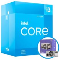Kit Processador Para Pc Gamer Core I3-12100F Turbo 4.30Ghz 4 Núcleos 8 Threads Lga 1700 12Mb Alto Desempenho + Fonte ATX 200W Fortrek