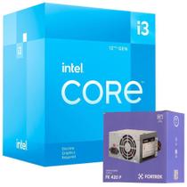 Kit Processador Para Pc Gamer Intel Core I5-10400F 6 Núcleos 12 Threads Lga 1200 12Mb Décima Geração + Fonte ATX 200W Fortrek