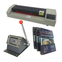 Kit Produção De Crachás Profissional, Cortadora E Placa Pvc Kit Produção De Crachás Profissional, Cortadora E Placa Pvc