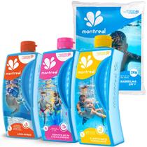Kit Produtos Para Limpeza De Piscinas Completo Montreal