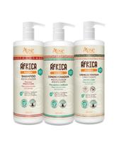 Kit Prof. Shampoo, Condicionador e Creme de Pentear 1L África baobá - Ápice