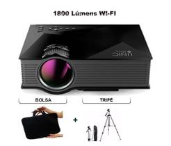 Kit Professor Data Show Datashow Projetor Wifi Tripe Hd Telao Av Lumens Cinema