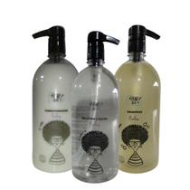 Kit Profiss Shampo Condicionador E Gelatina 1L - Hey You