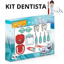 Kit Profissão Mini Dentista Dentinho Divertido 12 Peças