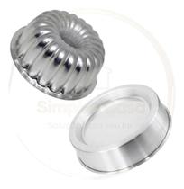 Kit Profissional 2 Formas Bolo Suíça 2 (20x8cm) + Piscina G