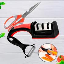 Kit Profissional Amolador Para Churrasco Facas E Tesoura Kit Profissional Amolador Para Churrasco Facas E Tesoura