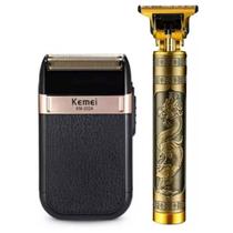 Kit Profissional Barber Shop Kemei Shaver 2024 mais Máquina de cortar cabelo barbeiro profissional dragão elétrica Kit Profissional Barber Shop Kemei Shaver 2024 mais Máquina de cortar cabelo barbeiro profissional dragão elétrica