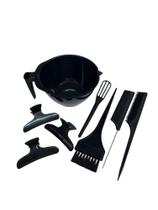 Kit Profissional Basico Com 8 Acessorios Para Tintura e Coloração Capilar Martini Linha Premium