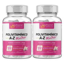 Kit Profissional Beleza 02 Polivitamínico A A Z Mulher 120 Cps