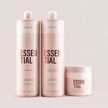 Kit Profissional Braé Essential Shamp Cond 1000ml E Máscara
