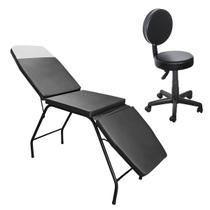 Kit Profissional Clínica Estética: Maca 3 Posições + Mocho