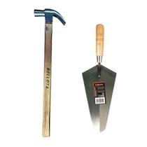 Kit Profissional Com Martelo 29mm E Colher Para Pedreiro 10 Polegadas Bellota Excelente e Resistente