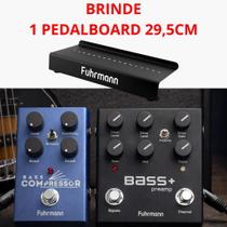 Kit profissional completo para contrabaixo Fuhrmann Bass preamp Preto e bass compressor