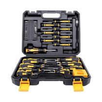 Kit Profissional De Chaves De Fenda Magnéticas Com 43 Peças, Bits De Fenda, Phillips, Hex E Torx