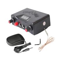 Kit Profissional De Fonte De Alimentação Digital Para Tatuagem Com Pedal, Cabo RCA DC E Conjunto De
