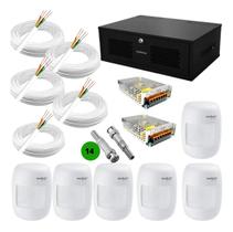 Kit Profissional de Instalação com Mini Rack e Sensores com Fio