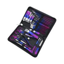 Kit Profissional De Manicure E Pedicure Em Aço Inoxidável 9-18 Peças Cuidados De Precisão Para Unhas