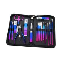 Kit Profissional De Manicure E Pedicure Em Aço Inoxidável 9-18 Peças Cuidados Precisos Com as Unhas