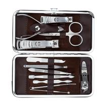 Kit Profissional De Unhas 12Em1 Completo Pinça E Cortador