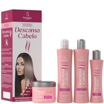 Kit Profissional Descansa Cabelo Anti Frizz Hidratação Redução de Volume