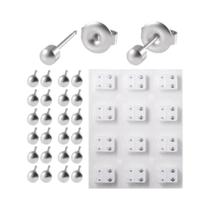 Kit Profissional Estéril De Joias Para Piercing De Orelha, Nariz E Umbigo, Com Brincos De Aço E Kit Profissional Estéril De Joias Para Piercing De Orelha, Nariz E Umbigo, Com Brincos De Aço E