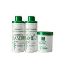 Kit Profissional Hboni Broto De Bambu Força E Crescimento