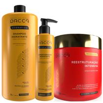 Kit Profissional Hidratação Cabelo Ressecado 3 Produtos